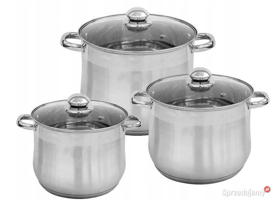 199 Garnki ROSOŁOWE nierdzewne KLONBERG Garnki i szybkowary śląskie Zabrze sprzedam