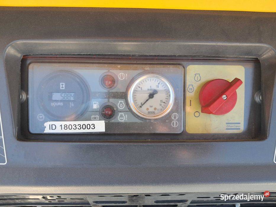 Kompresor Śrubowy ATLAS COPCO XAS 88 18r 50 66 Sułów sprzedam