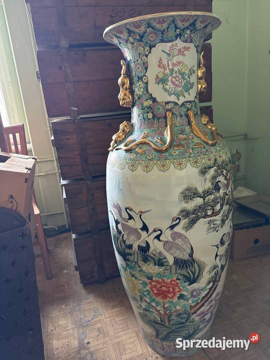 Ogromny porcelanowy dzban 134 wazon amfora antyk dolnośląskie Międzylesie