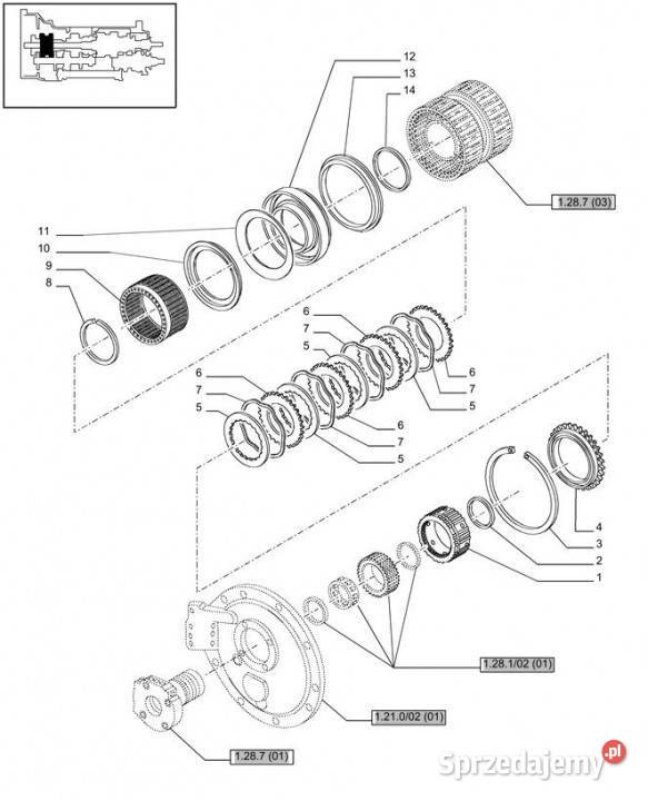 Holland T6010 T6090 T6070 Tłok 81871392