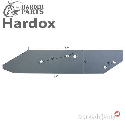 Płoza HARDOX 1703P do pługa UNIA grudziądz TUR Suwałki