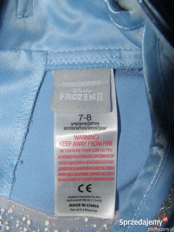 Strój kostium przebranie ELSA KRAINA LODU 2 Siedlce