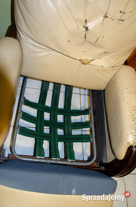 Fotel KLER skórzany do renowacji Wrocław