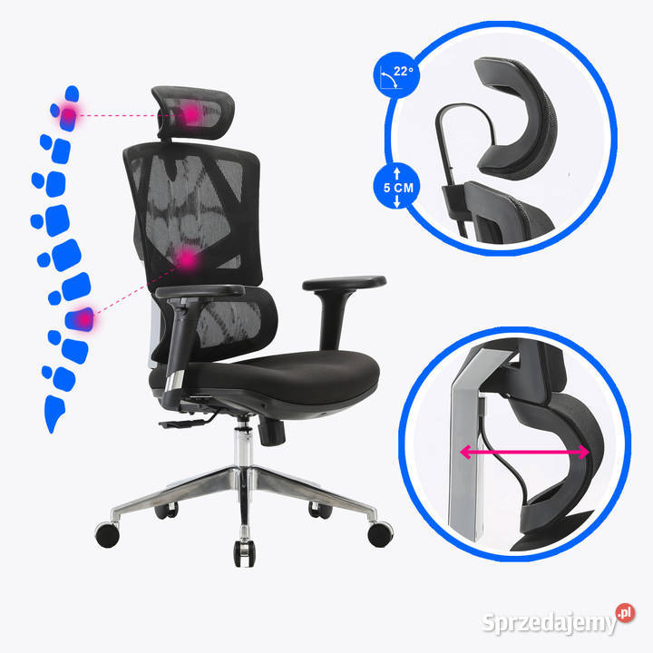 Fotel ergonomiczny ANGEL biurowy obrotowy Dakota Jarosław sprzedam