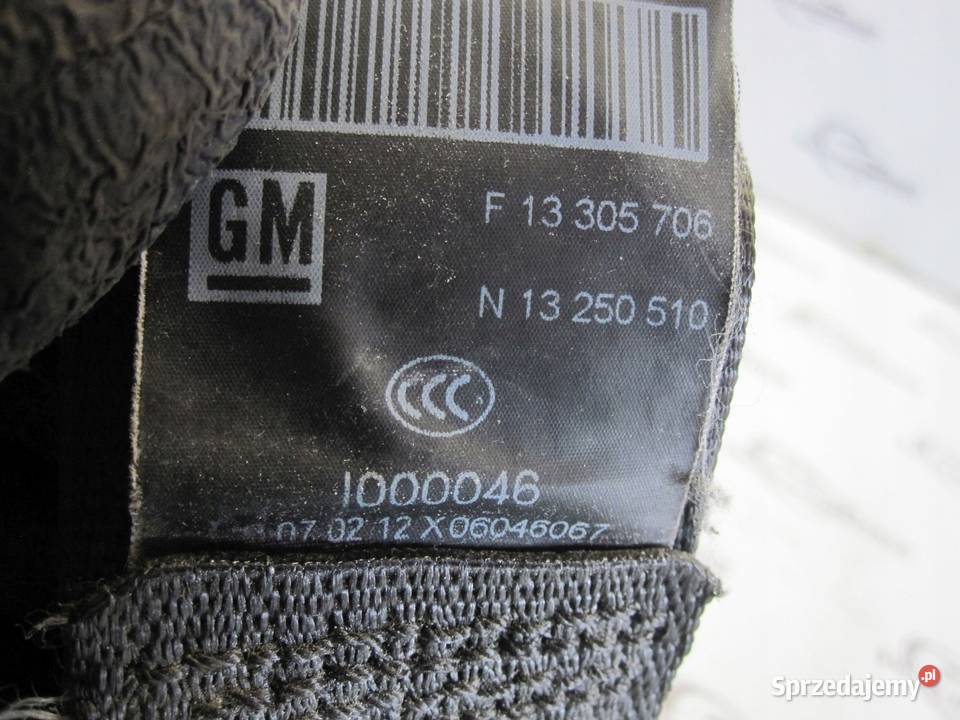 OPEL MERIVA B 12r pas bezpieczeństwa prawy przód Wyposażenie wnętrza Kielce sprzedam