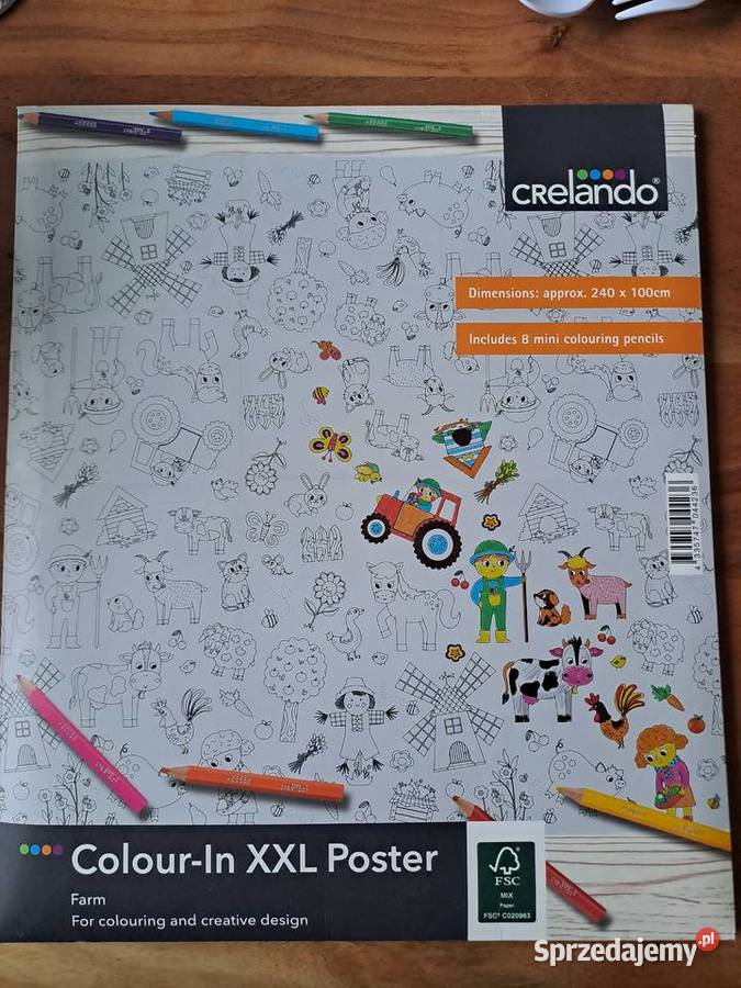 Crelando Plakat xxl do malowania farma mazowieckie Warszawa