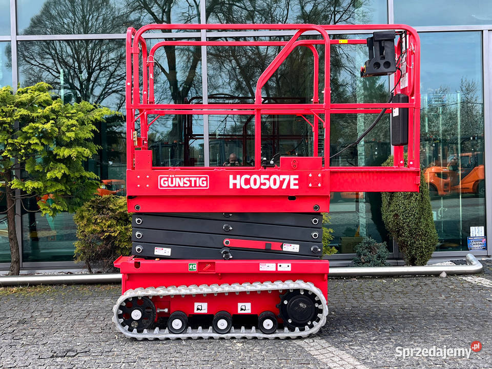 ELEKTRYCZNY NOWY Podnośnik nożycowy gąsienicowy