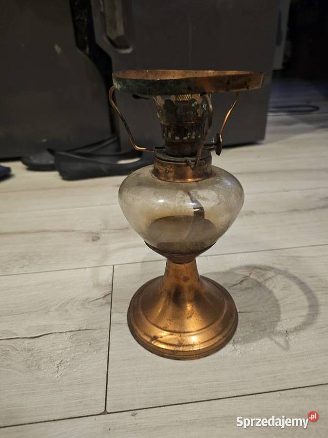 Lampa naftowa retro korpus mosiężny warmińsko-mazurskie Olsztyn sprzedam