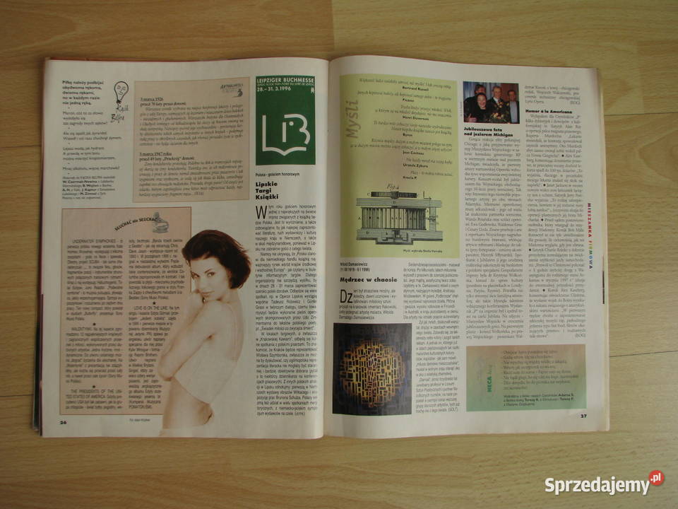 Przekrój 9 2645 3 marzec 1996 r tygodnik Czasopisma Brzegi sprzedam