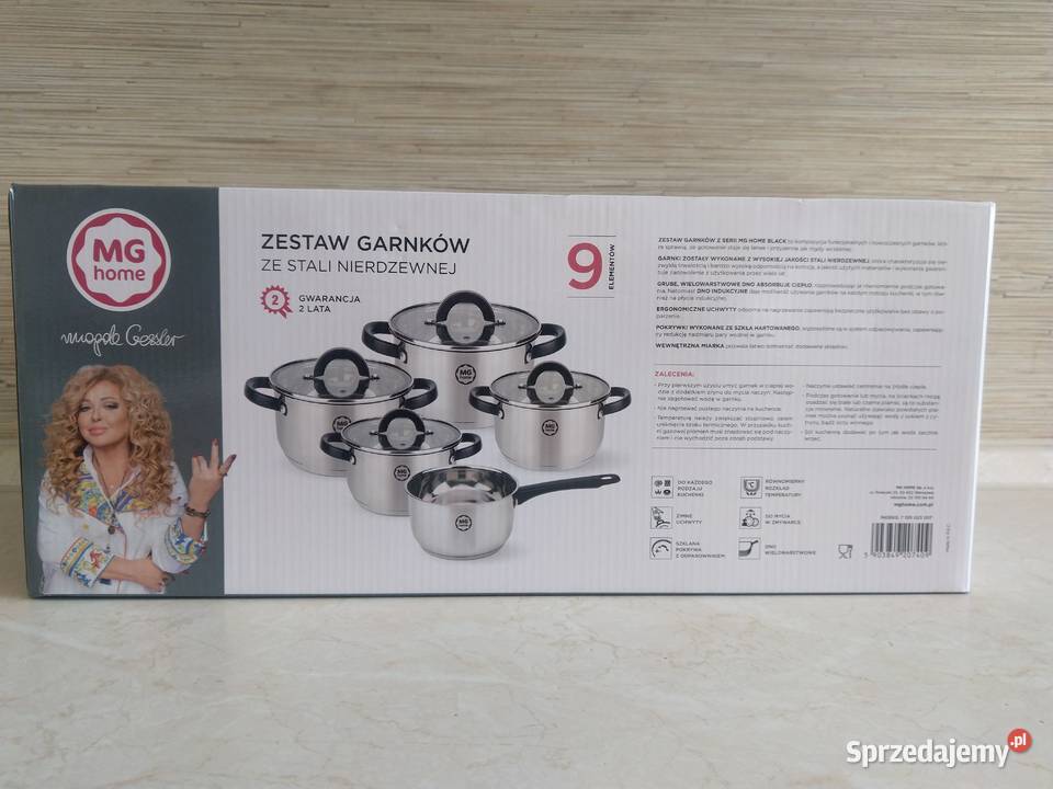 NAJTANIEJ Zestaw Garnków 9el Garnki Pokrywki Zabrze