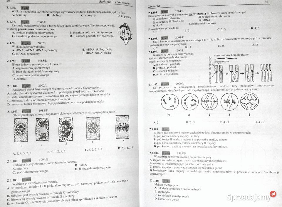 Biologia Wybór testów Matura Andrzej Persona Rok wydania 2011 Chełm