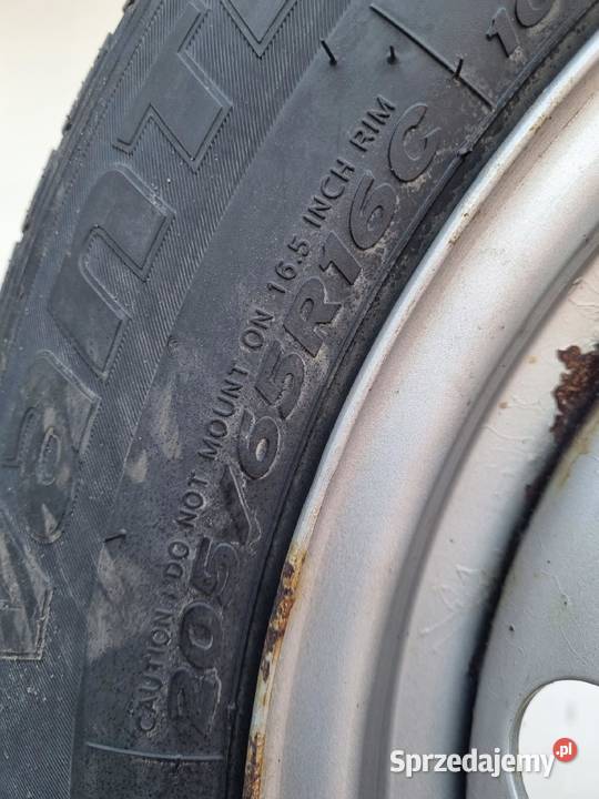 Mercedes Vito KOŁO ZAPASOWE Zapas felga 20565 Średnica 16" Janów