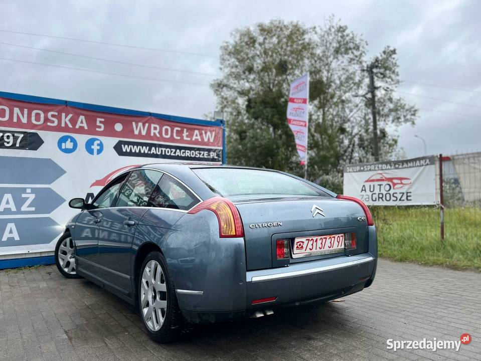 Citroen C6 27 HDI 2006 Automat Pneumatyka Skóry Wrocław