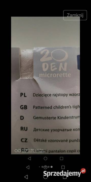 Białe rajstopki