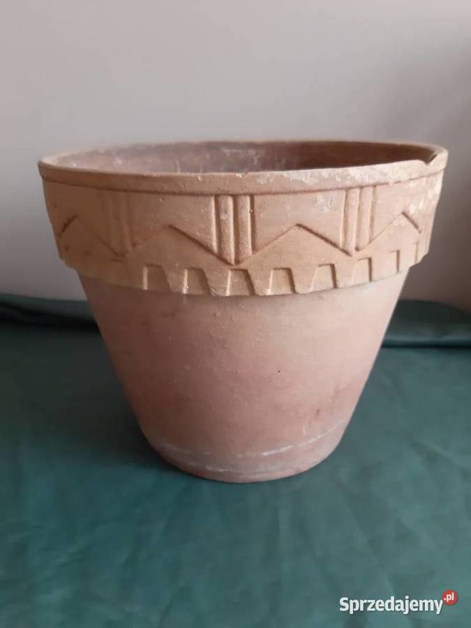 Donica doniczka stara ceramiczna gliniana fi 255