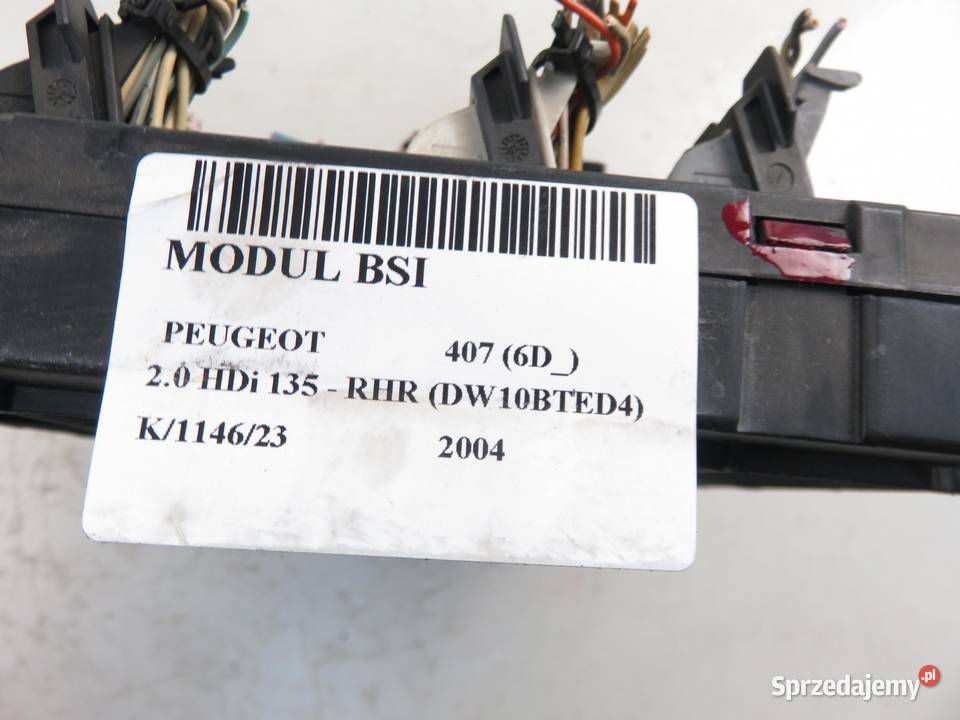 BSI PEUGEOT 407 20 HDi S120104600 osobowe sprzedam