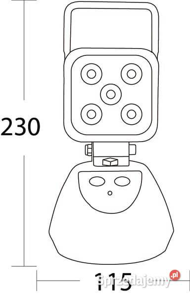 Akumulatorowa lampa warsztatowa robocza LED Rok produkcji 2025 małopolskie Kamionna