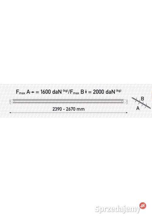 Belka podwójnej podłogi 23902670 mm16002000 daN sprzedam