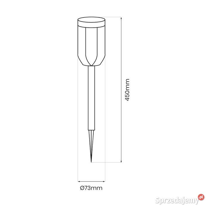 Słupek Solarny Phil 3000K IP44 Słupki oświetleniowe