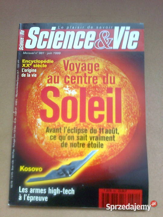SCIENCE VIE miesięcznik francuski Warszawa