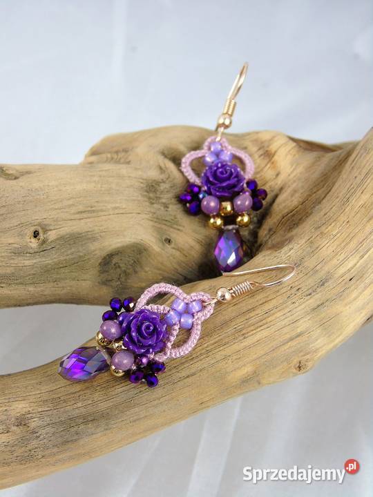Kolczyki koronkoweróżne kolory