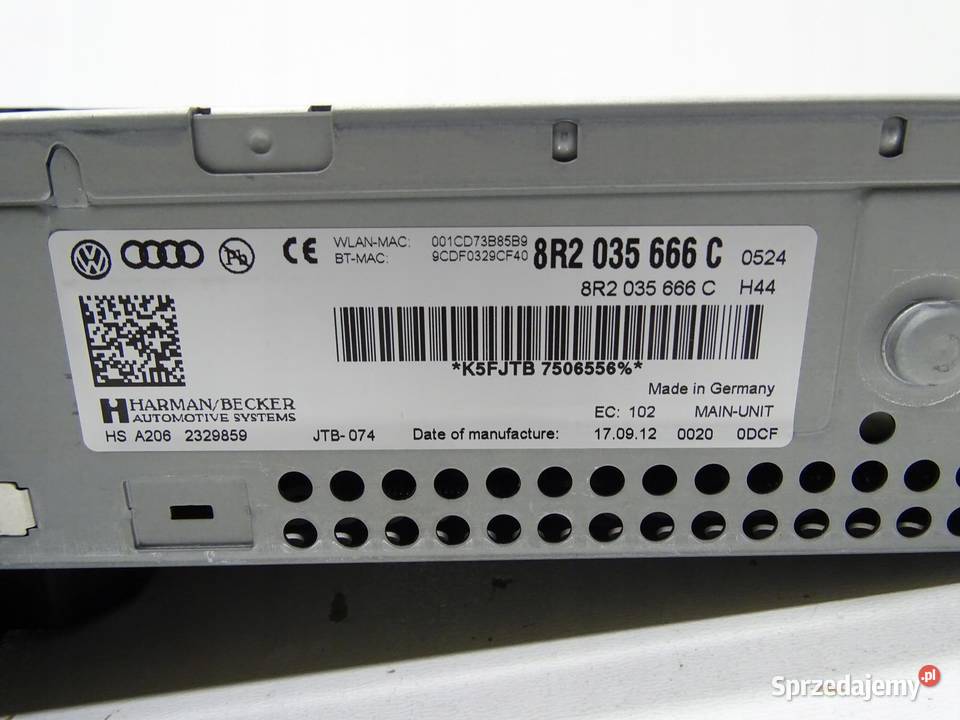 CZYTNIK NAVI NAVIGACJI MMI MULTIMEDIA 8R2035666C sprzedam