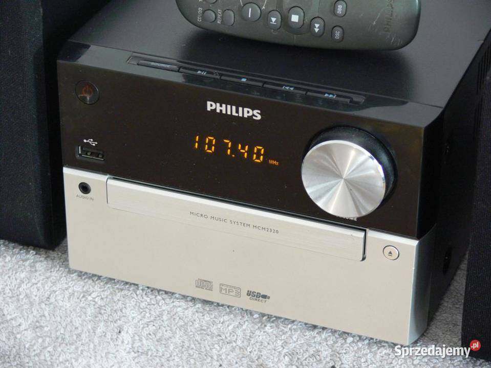 Wieża Philips MCM 2320 pil CD USB mp3 kolumny Jasło