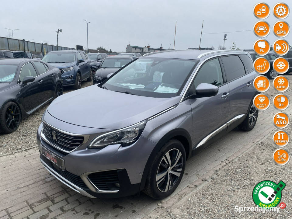 Peugeot 5008 16 hdi automat 7osb Ledy pół skóry nawigacja pomorskie Gdańsk