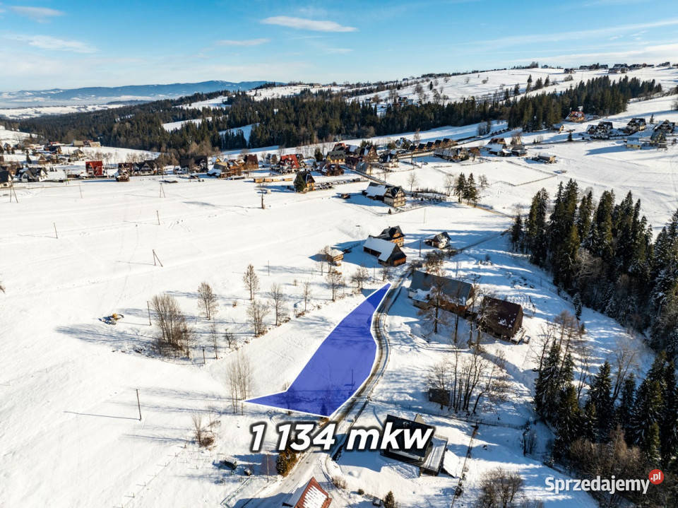 Działka budowlana w Czerwiennem Kubirówka 335zł/m2 Czerwienne