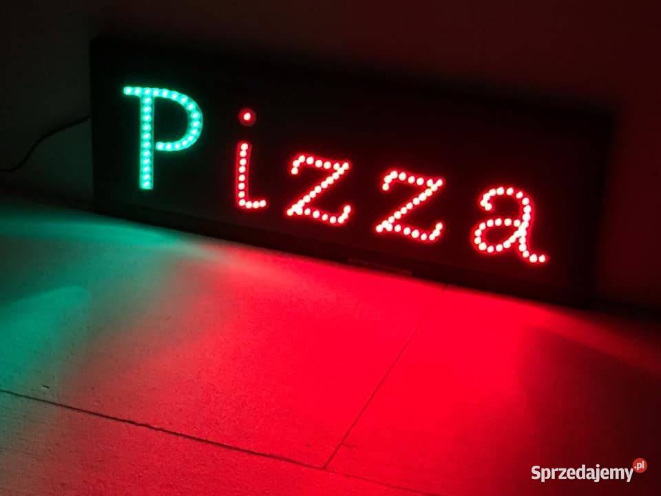 Szyldy diodowe neony reklamy LED Gwarancja 36m Gastronomia Warszawa