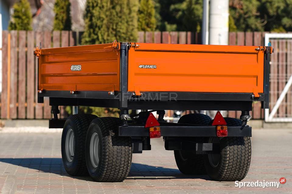 Przyczepa rolnicza dwuosiowa 25T z kiprem nieuszkodzony Tajęcina