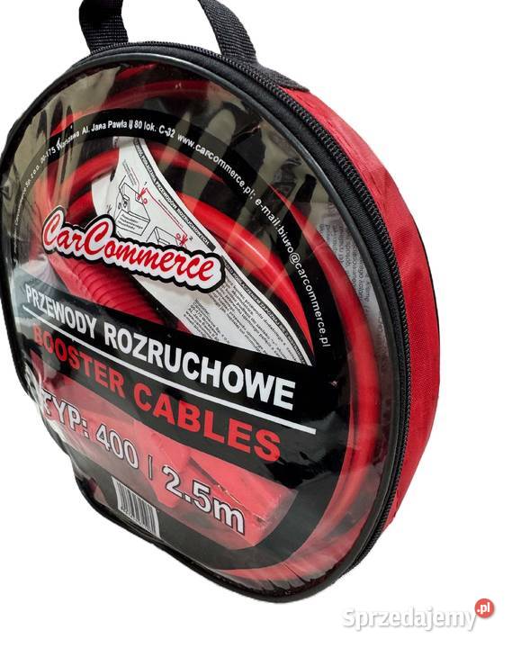 Kable rozruchowe Carcommerce 61108 400 A 25 m Prostowniki i kable rozruchowe Elbląg sprzedam
