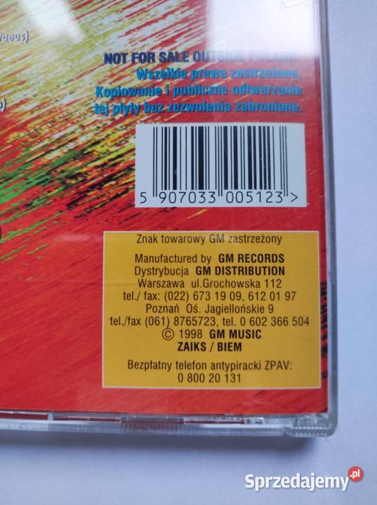 Dance hits mix kolekcjonerska płyta cd 1998