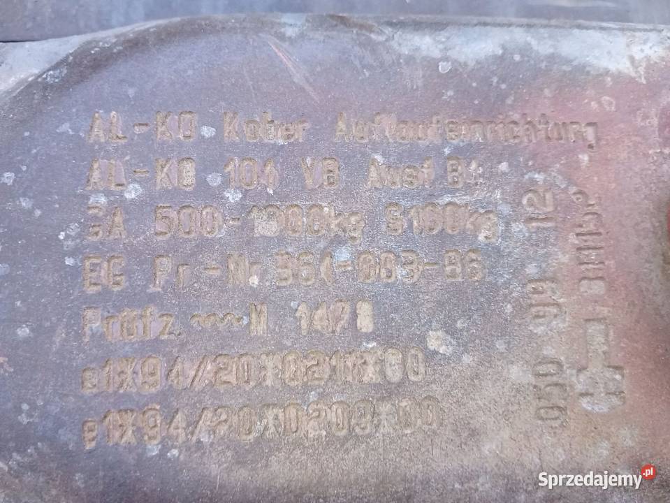 Dyszel Alko zaczep regulowany wysokości do Kalisz