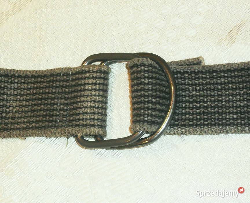 Stary wytarty mocny pasek parciany 41 x 3 mm Długość 75