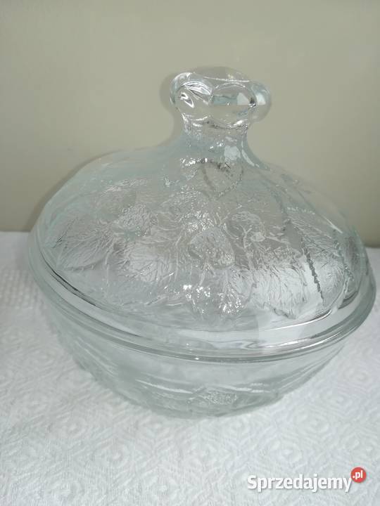 szklana cukierniczka miseczka szkło z pokrywką Gdańsk sprzedam