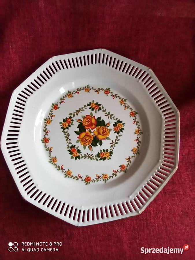 Patera z ażurem Schwarzenhammer BavariaGermany Porcelana i szkło Gdańsk