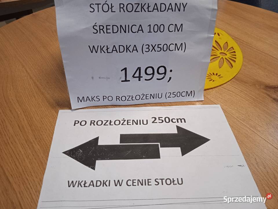 STÓŁ NATURALNY ROZKŁADANY Toruń