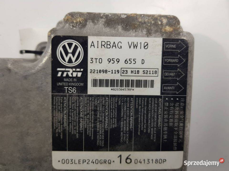 SENSOR AIRBAG 3T0959655D SUPERB II kujawsko-pomorskie