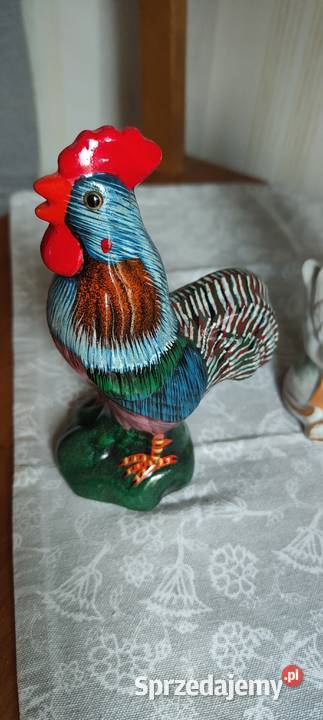 Chłopiec z Gąskami Figurka i Parka Kogut Kurka