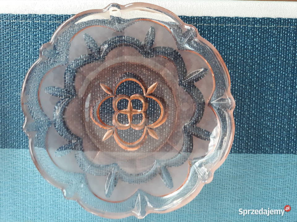 Talerzyki kryształowe szklane 4 kolor