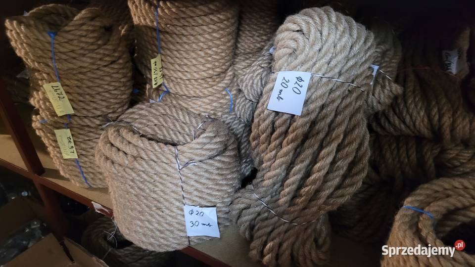 Linapowróz sznurek linka jutowa lina zeglarska Podłogi i schody Rzeszotary sprzedam