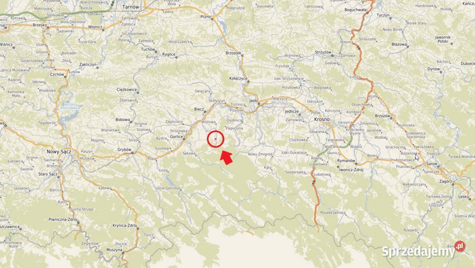 Działka budowlana 21 arów Gorlice Lipinki 78zł/m2
