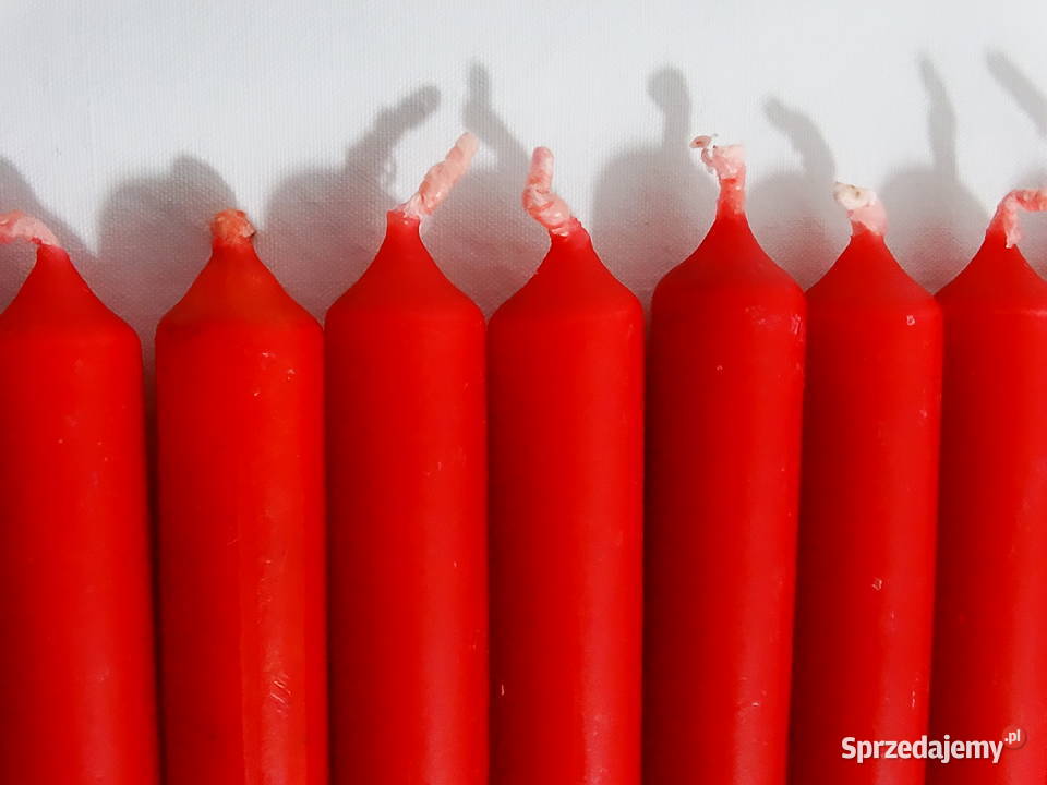 Zestaw czerwonych świec dekoracyjne nowe 31 Biłgoraj sprzedam