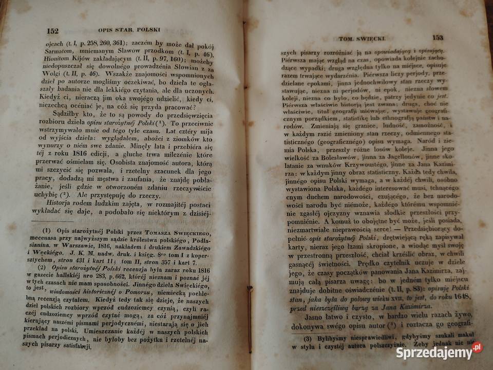 Rozbiory dzieł obejmujące Dzieje J Lelewela sprzedam
