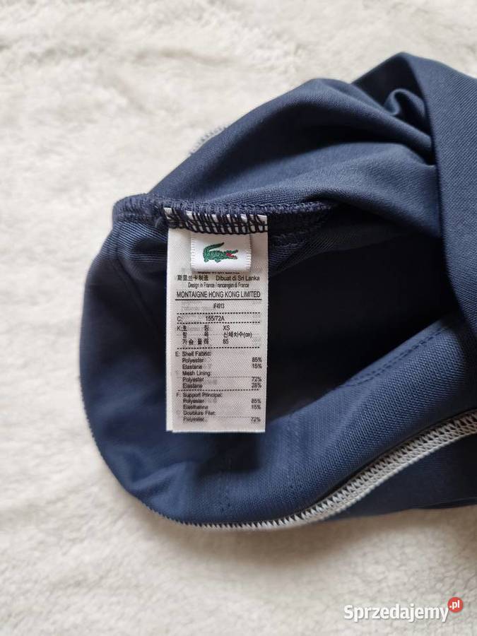 Nowy damski stanik sportowy w stylu polo Lacoste Bibice