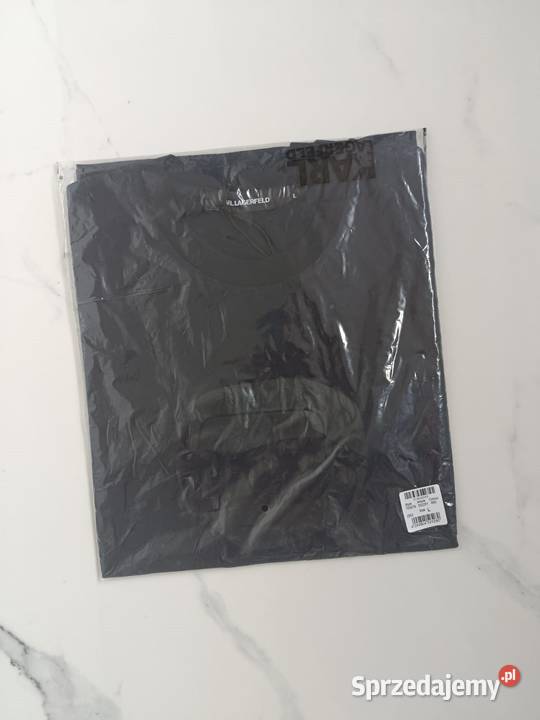Tshirt męski Karl Lagerfeld granatowy M nowy niebieski Białystok