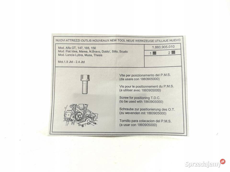 SRUBA DO BLOKADY ROZRZĄDU FIAT ALFA LANCIA ORI lubelskie