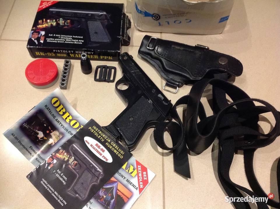 Pistolet Hukowy Replika Pistoletu WALTHER PPK Nowa Sól