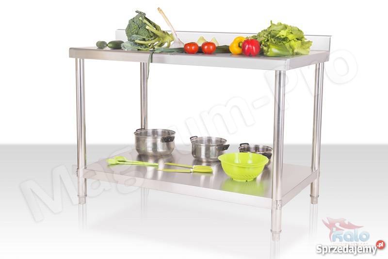 Stół gastronomiczny roboczy stalowy 120x60 z Poczesna